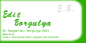 edit borgulya business card